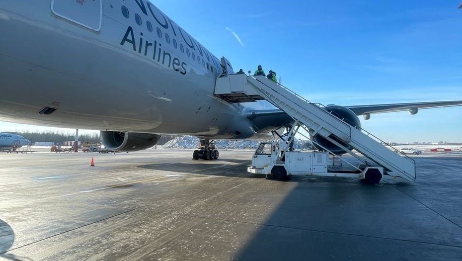    Борт Москва-Кайо-Коко в Пулково, 23 февраля 2025 Автор фото: t.me/sztproc