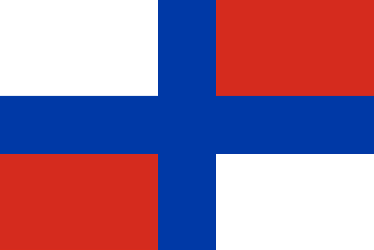 Первый военно-морской флаг России.