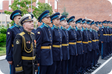 Воспитанники Кадетского корпуса.