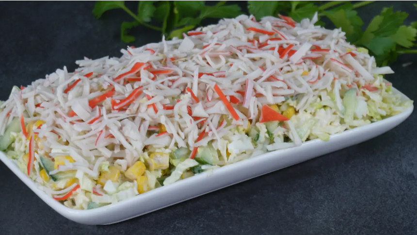 Салат с крабовыми палочками (на замену Оливье✍