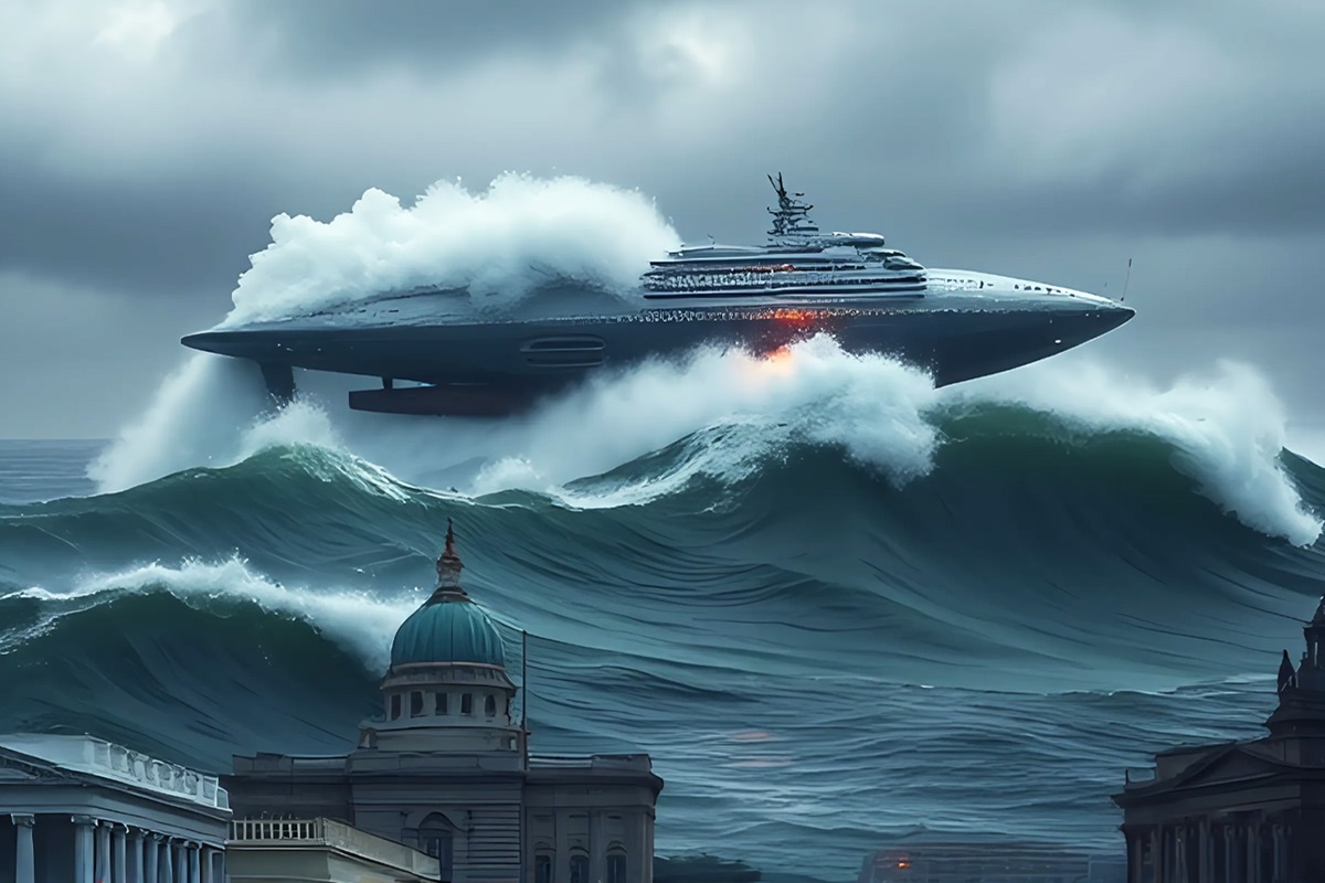 Синоптики рассказали, угрожает ли Приморью цунами.  Фото: Изображение сгенерировано нейросетью Kandinsky 3.1