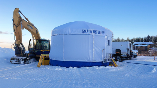 Палатки для обогрева техники МногоТентов.ру