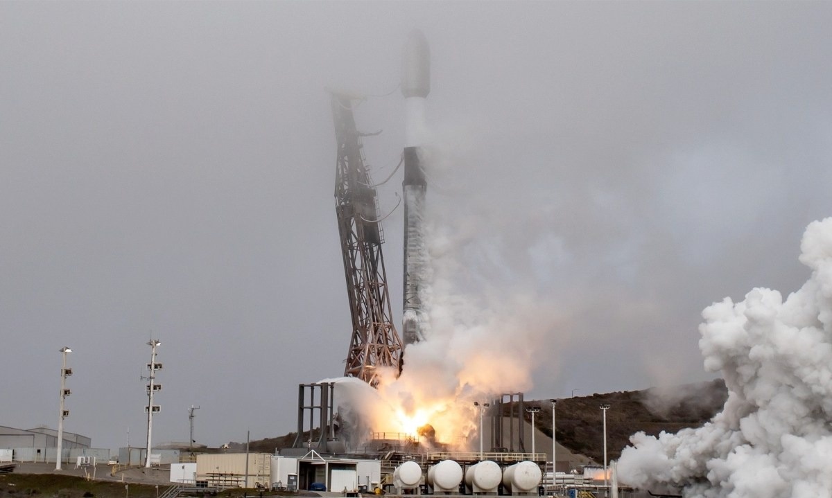 Falcon 9 стартует с Космической базы Ванденберг в Калифорнии 1 февраля.    
 Фото: SpaceX  📷
