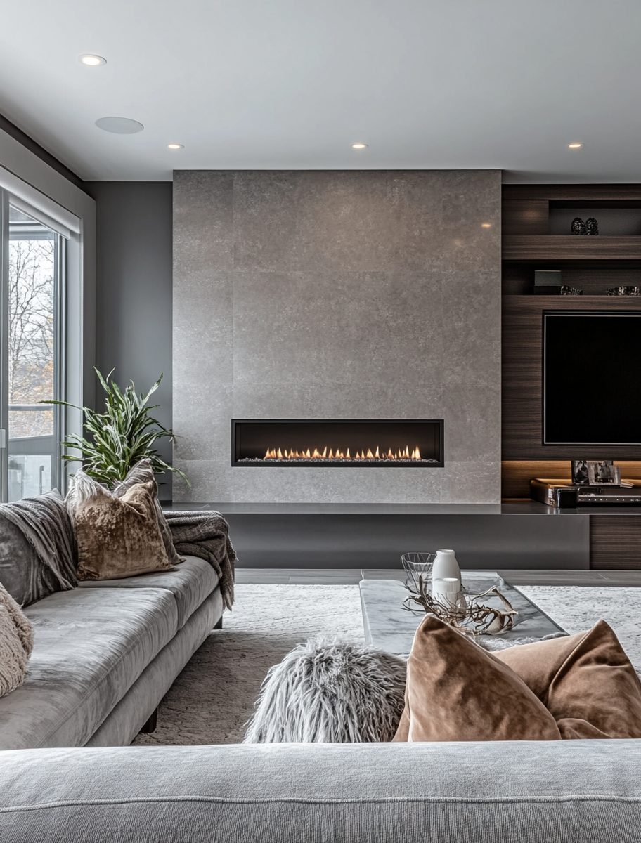    Линейный электроочаг: создайте стильный уют в вашем доме без лишних затрат Kamin