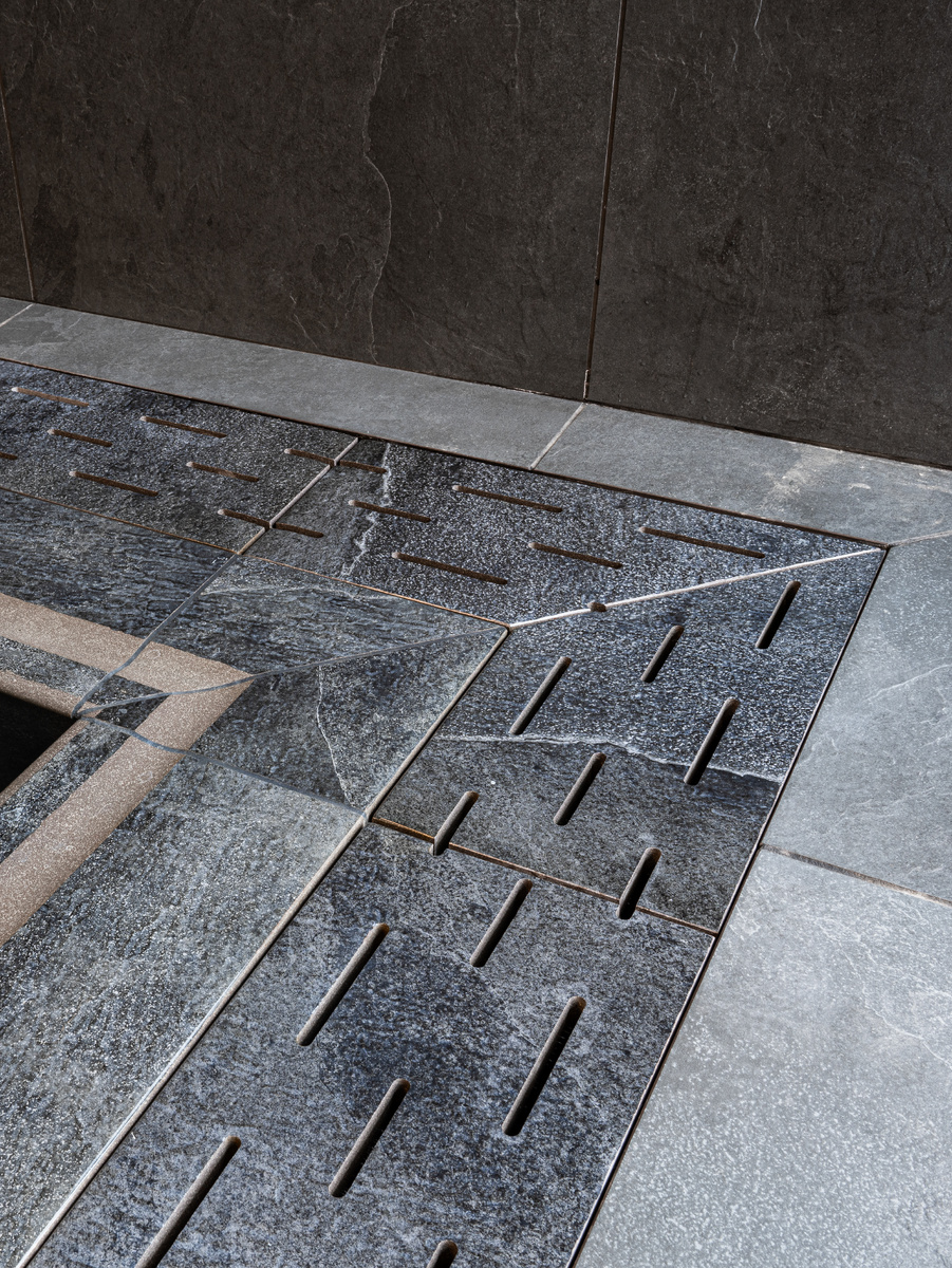 Переливная решетка из керамогранита 20 мм, Аквасолар, строительство бассейна, Краснодарский край