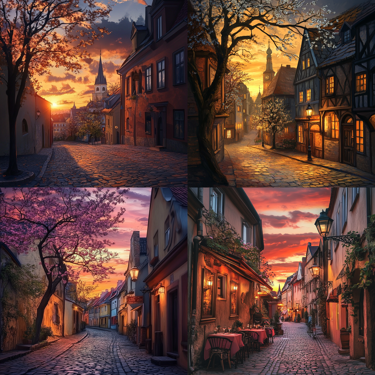 Сгенерированно MidJourney ( MidJourney по умолчанию дает 4 варианта генерации на выбор).