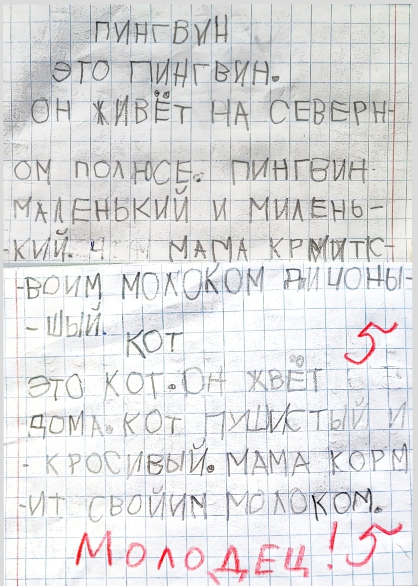 Первый литературный опыт Лаврика. 