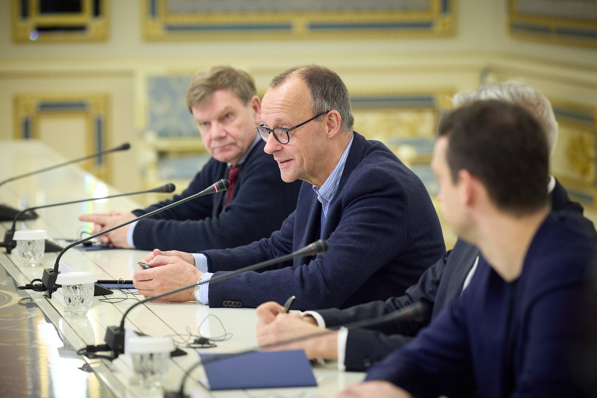 Мерц поддерживает военную помощь Украине и выступает за поставки дальнобойных ракет Taurus, чтобы усилить обороноспособность украинской армии..  Фото: Фото: flickr.com / President Of Ukraine (Public domain)