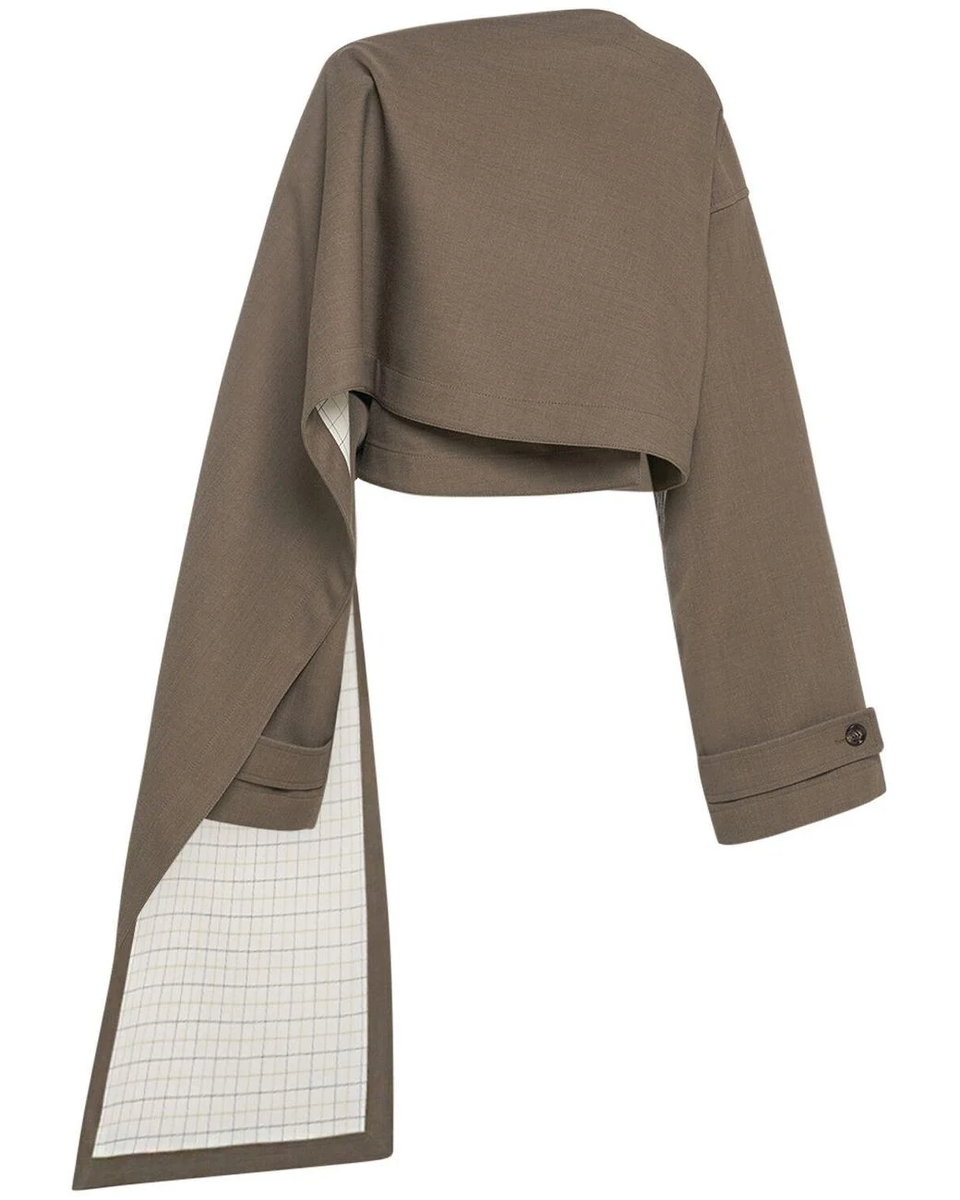 Фото накидки с сайта Bottega Veneta