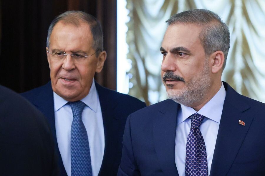    Министр иностранных дел РФ Сергей Лавров и министр иностранных дел Турции Хакан Фидан / Источник: © Александр Щербак/ТАСС