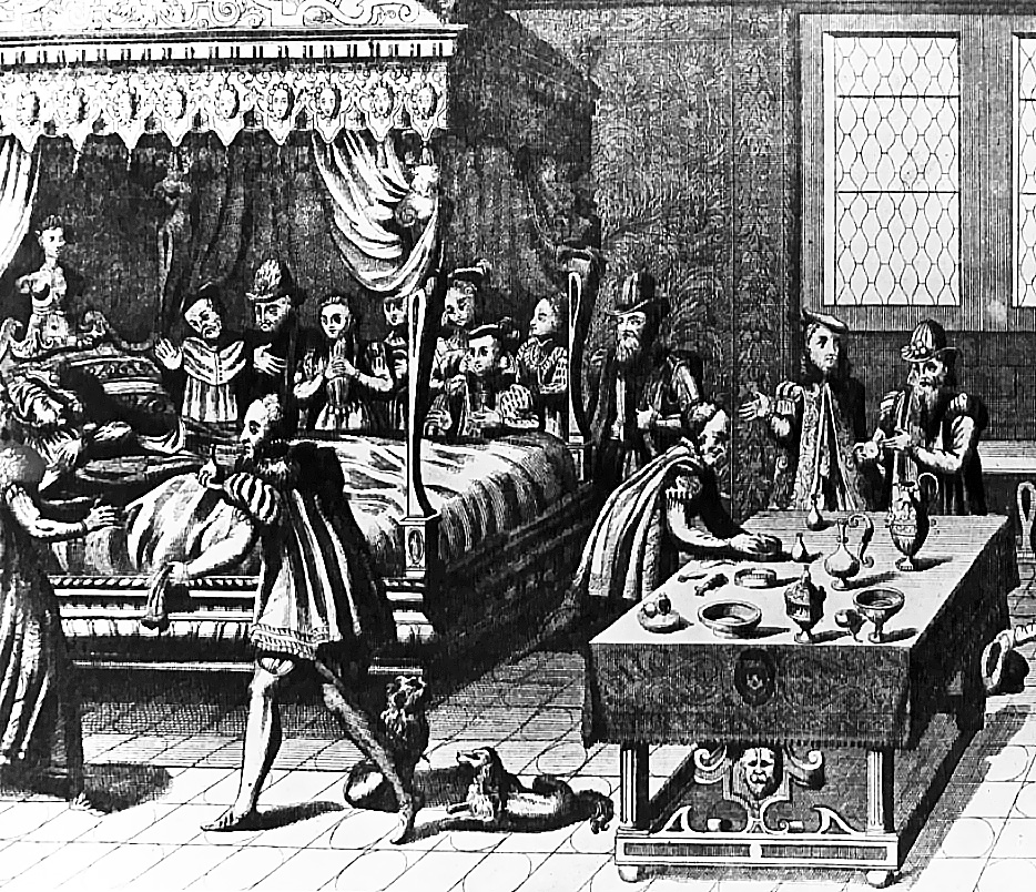 Жак Торторель и Жан Перисин. Генрих II на смертном одре. 1559