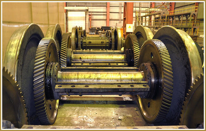 Колесная пара с зубчатыми колесами. Фото из открытых источников.