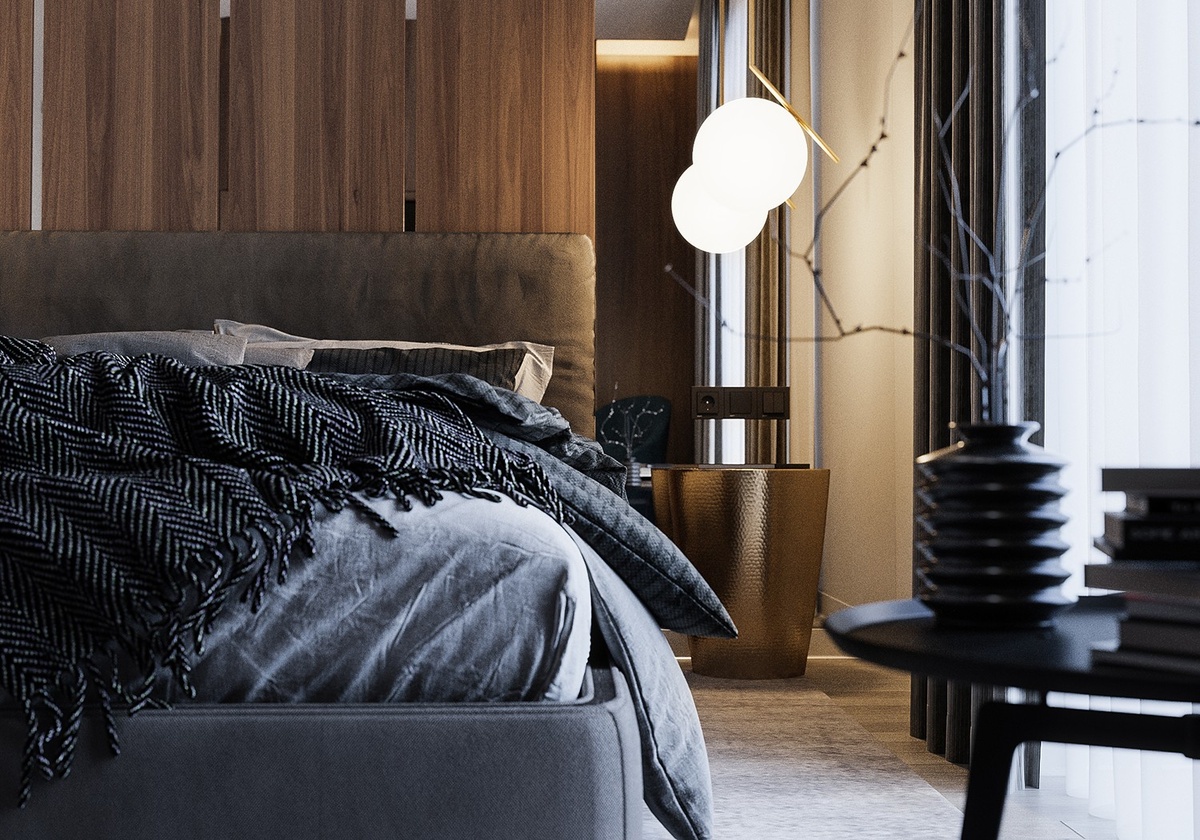 Дизайн интерьера спальни частного дома