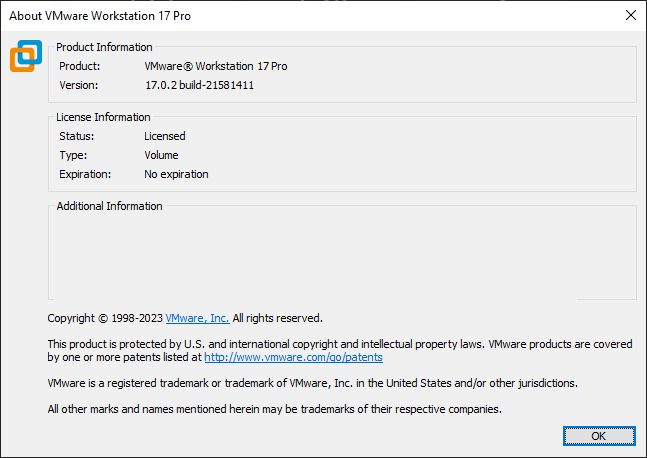 Рисунок 1. - Информация о виртуальной машине.