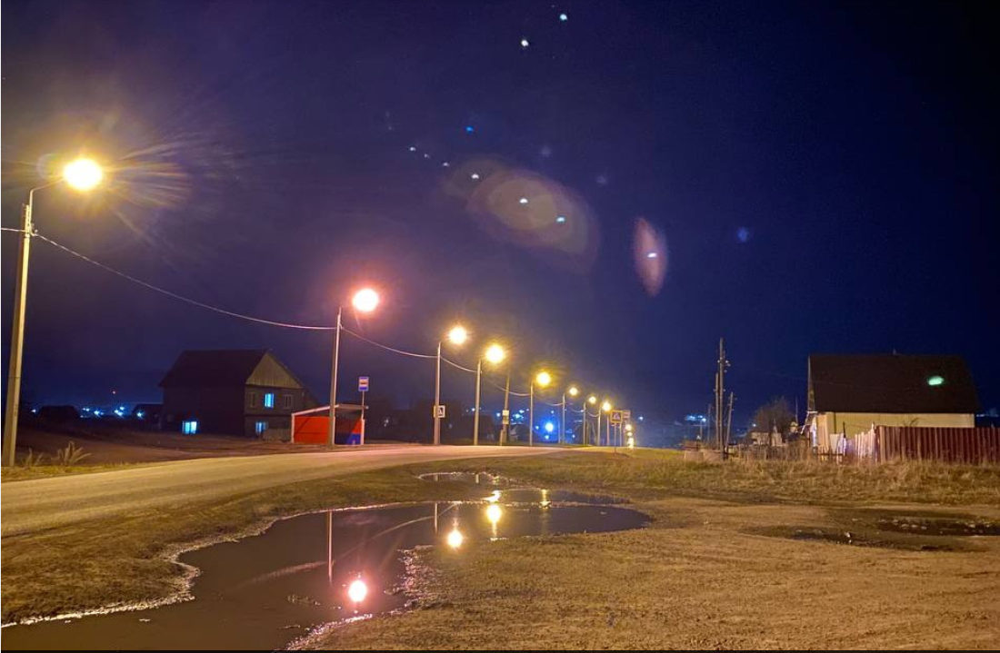 Городской поселок Бердяуш (Челябинская область) установлено 665 светильников 