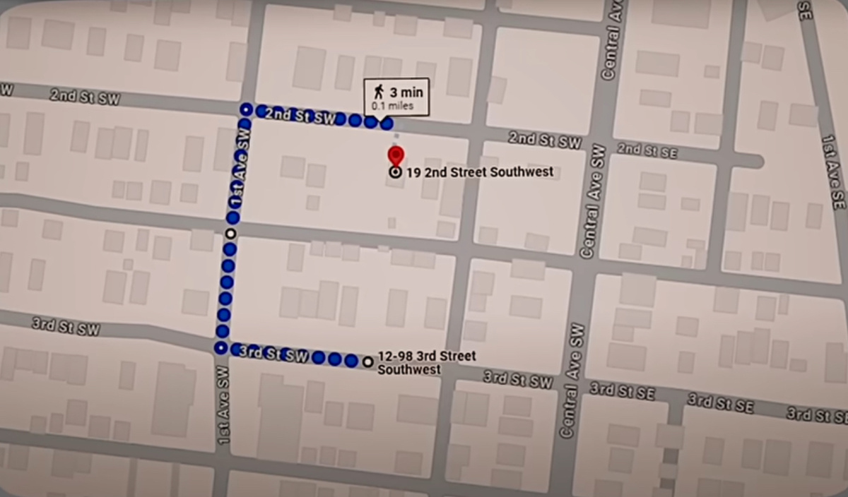 Расстояние от дома Уоренов до дома подружки ЛиЭнн