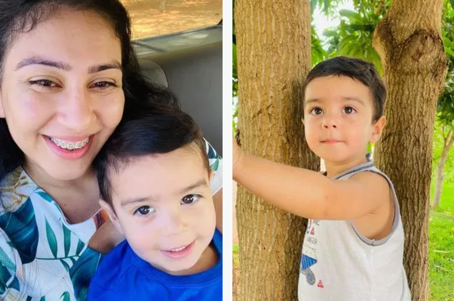 Жизель Фаустино и её сын Саломао. Фото: соцсети
