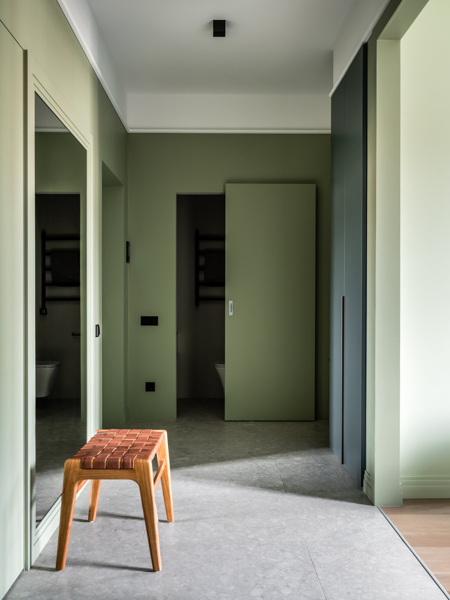 Сдвижная дверь на механизме MAGIC от DORIAN.RU. Коллекция COLORE модель 01. Реализованный проект студии ELKА interiors. Дизайнер Калинина Елена
