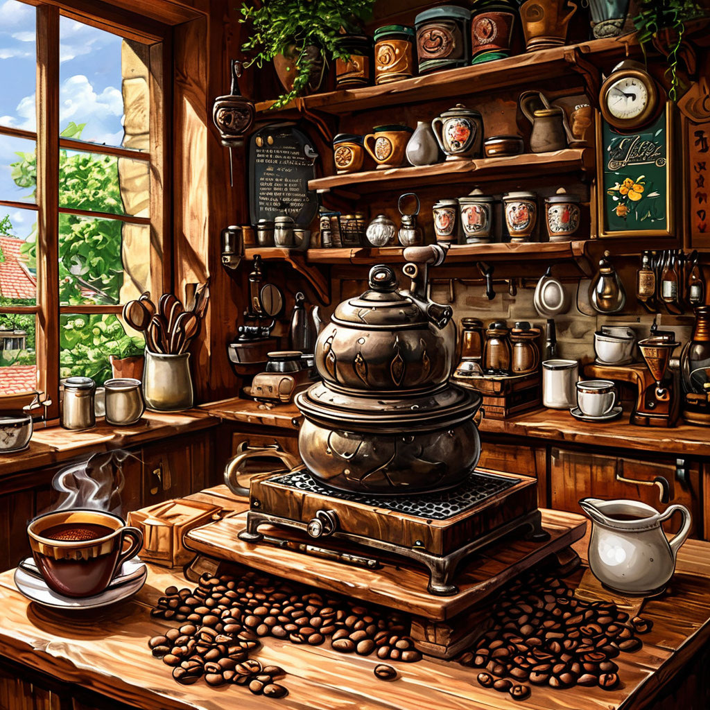 Порою жизнь - это исключительно вопрос наличия чашечки кофе, а также того уединения, которое она даёт.