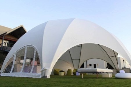 Тентовая конструкция из ПВХ тканей