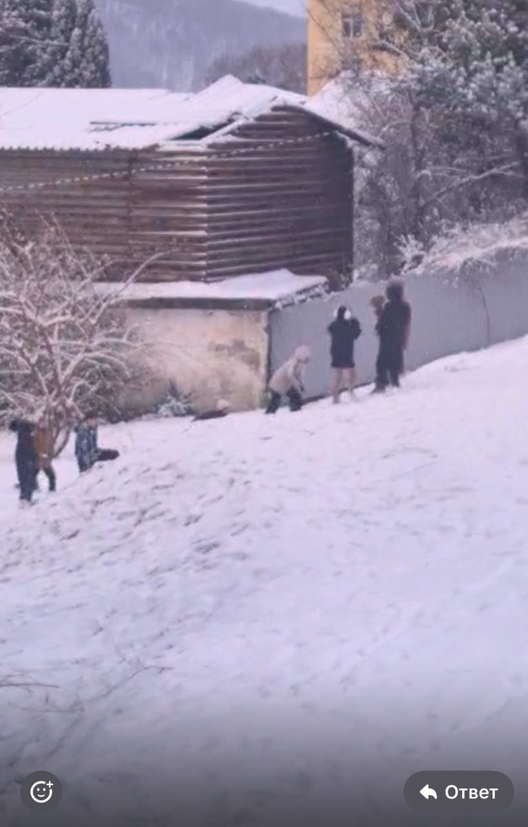 Наконец-то и ребятишки почувствовали кайф от южной зимы.