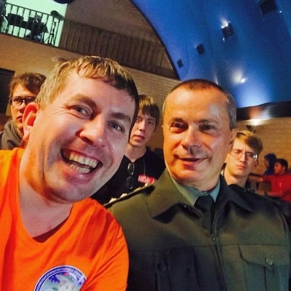 Автор статьи Сергей Русанов и полковник ФСБ Александр Петрушин 30 лет спустя 