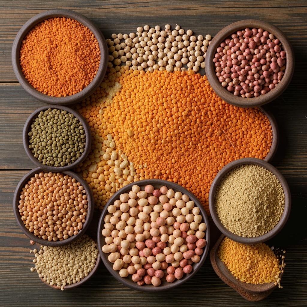 Вот так ИИ видит фасоль, чечевицу и нут)))