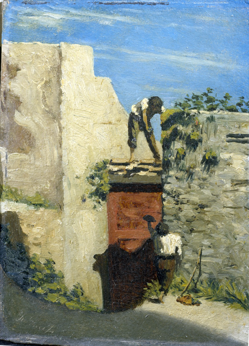 «Похитители инжира», Рафаэлло Сернези, 1860