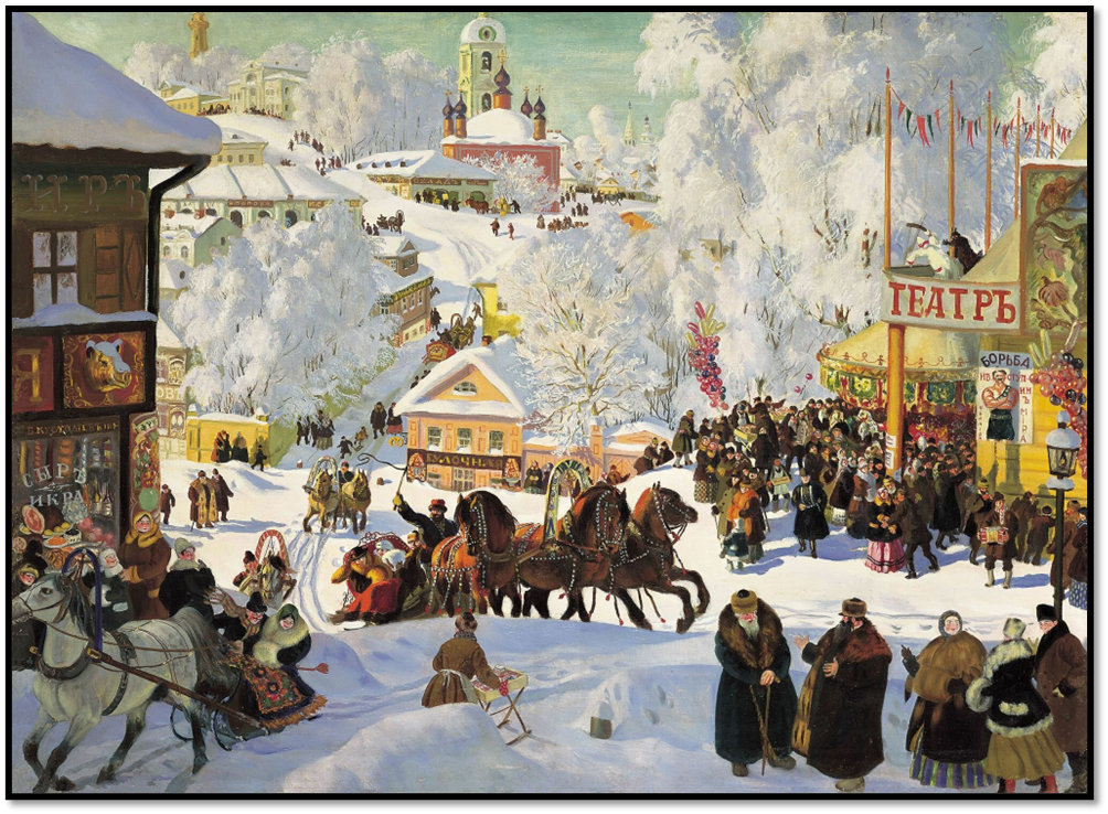 Борис Кустодиев «Масленица», 1916 г.