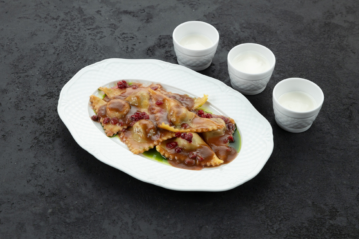 Ресторан «Асъядор», пельмени с олениной. Источник: vk.com/asyador_restaurant