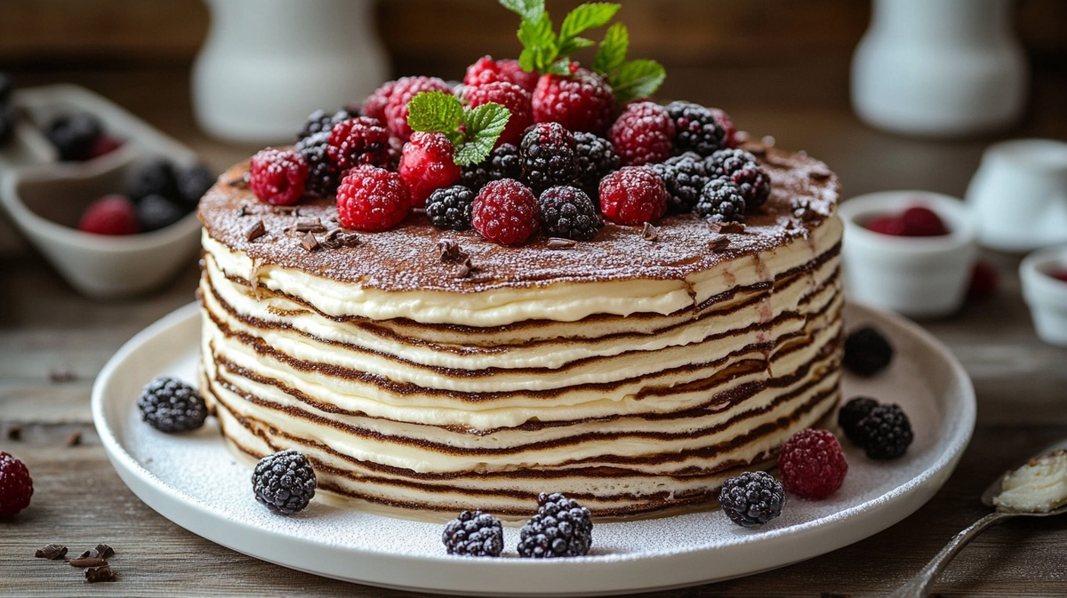 Блинный торт без сахара