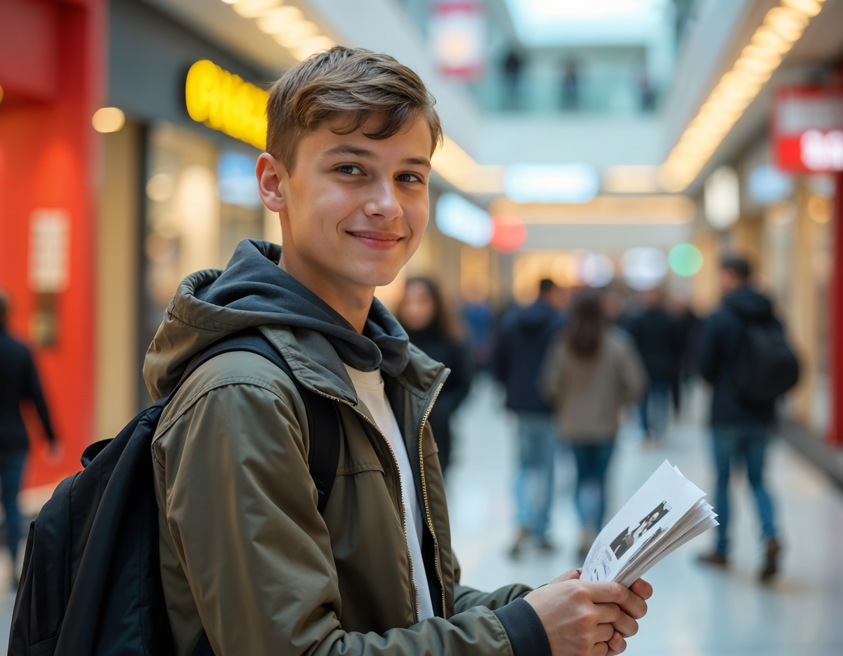 Промоутер в торговом центре