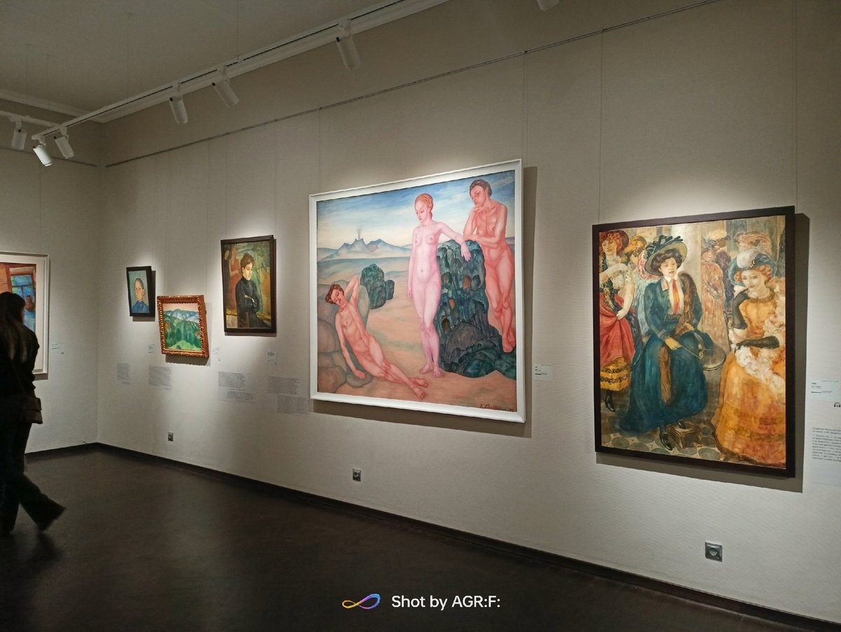 ЕГМИИ*, выставка "В созвездии Мастера", Экспозиция с произведениями К.С. Петрова-Водкина  "Парижского периода" 1910-х г.г. (фото автора)