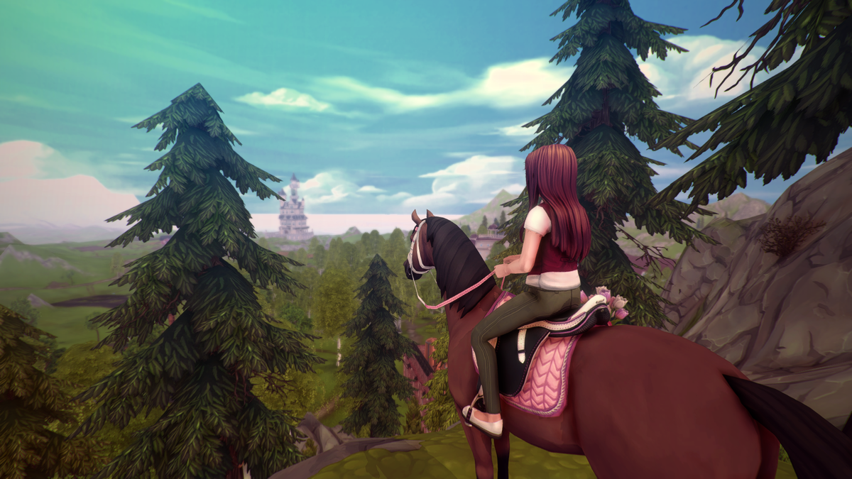 Мой скриншот: вид на замок