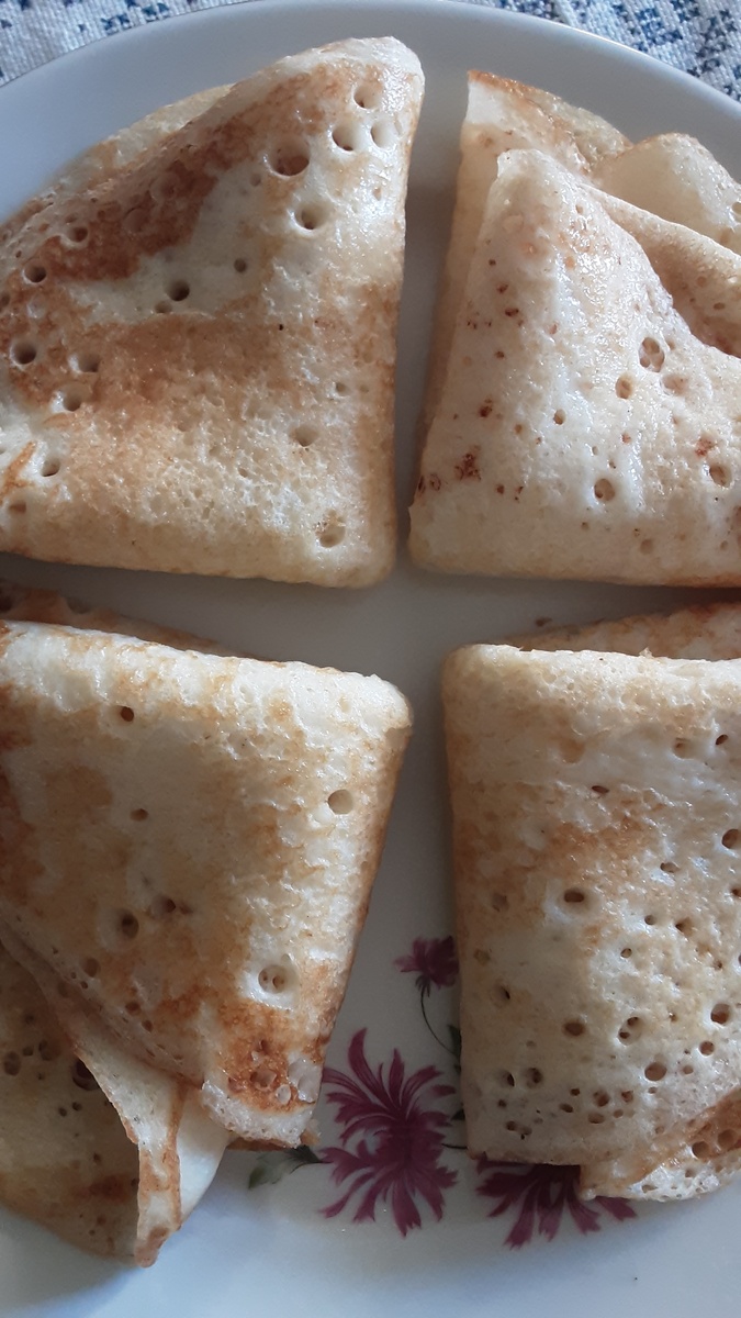 Блинчики треугольнички.