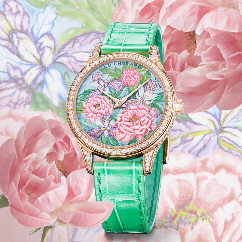 Часы Chopard L.U.C XP Esprit de Fleurier в 35 мм корпусе из «этичного» розового золота с бриллиантами по безелю