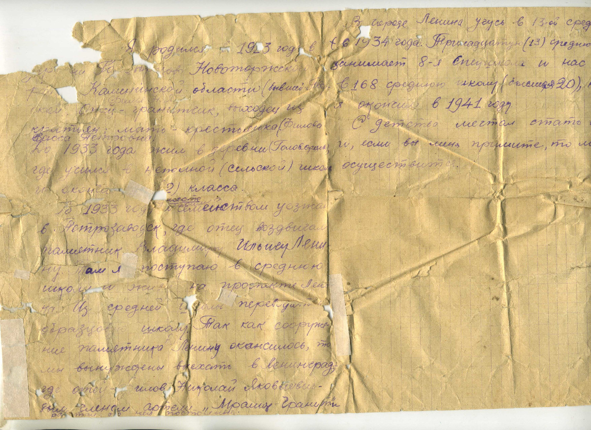 Автобиография Ивана Николаевича Филова