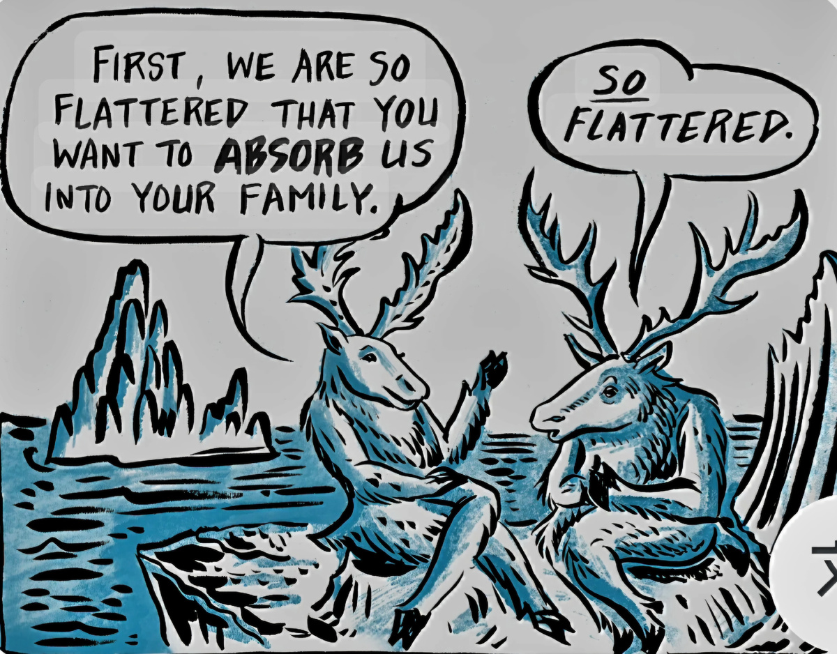 Во-первых, мы так польщены тем, что вы принимаете на свою семью. Так польщены