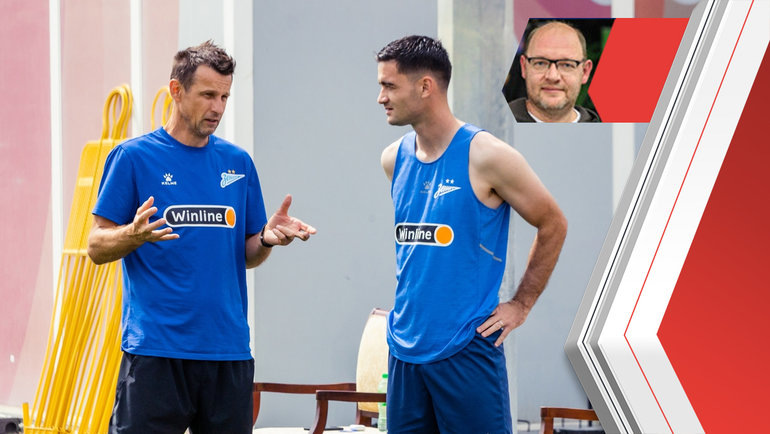    Сергей Семак и новичок «Зенита» Саша Зделар. ФК «Зенит»