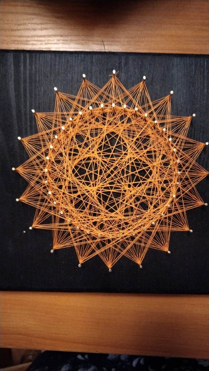 Плетеная Мандала-Солнце. Мандалатерапевт Ольга Сотникова