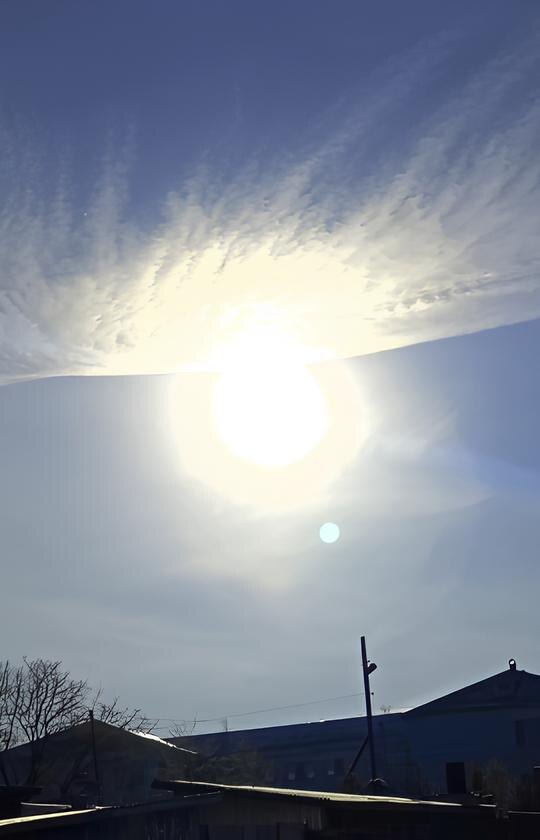 Февральское солнце. Фото автора.