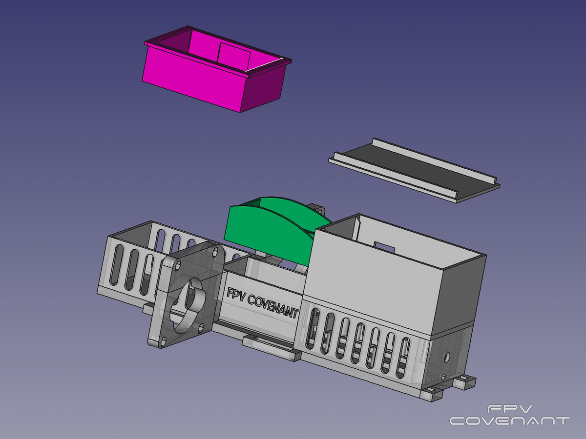 3D модель ретранслятора для FPV дрона