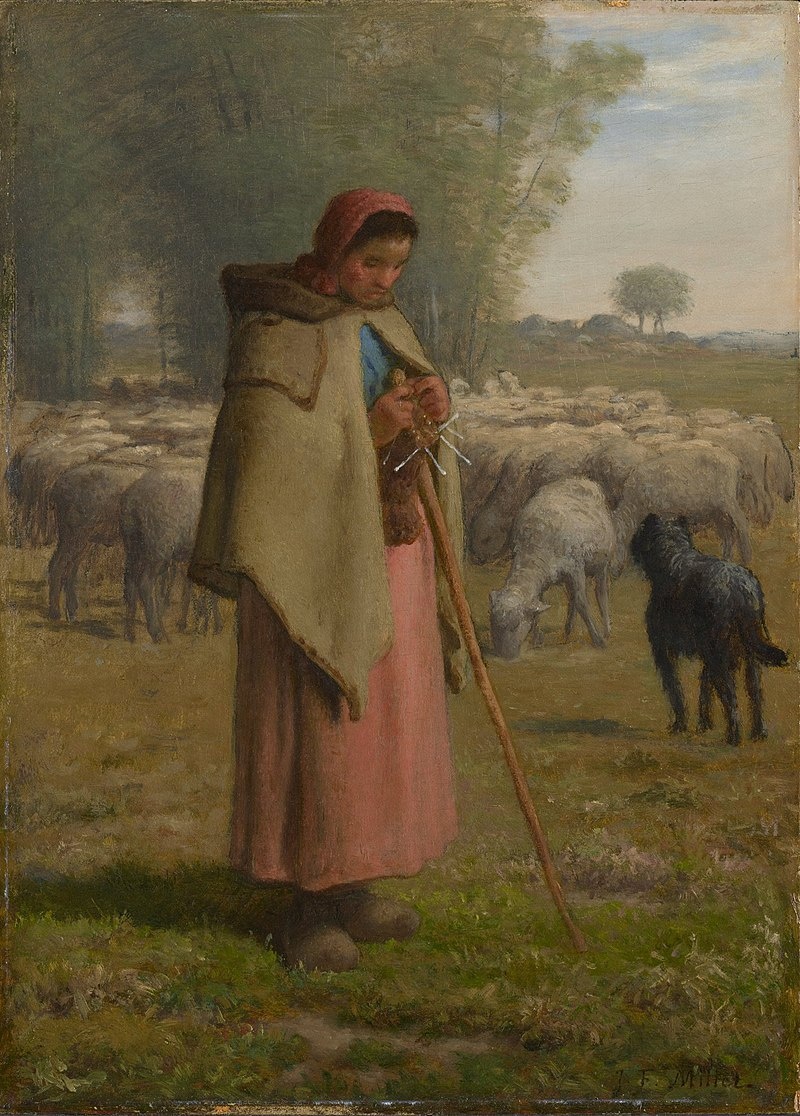 Девушка, охраняющая стадо, 1860-1862