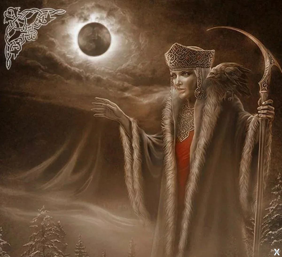 Марена -  славянская  богиня  зимы  и  смерти                                                                                                                       