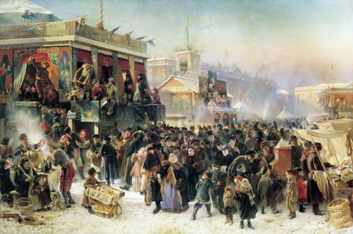 «Народное гуляние во время Масленицы...». К.Е. Маковский, 1869