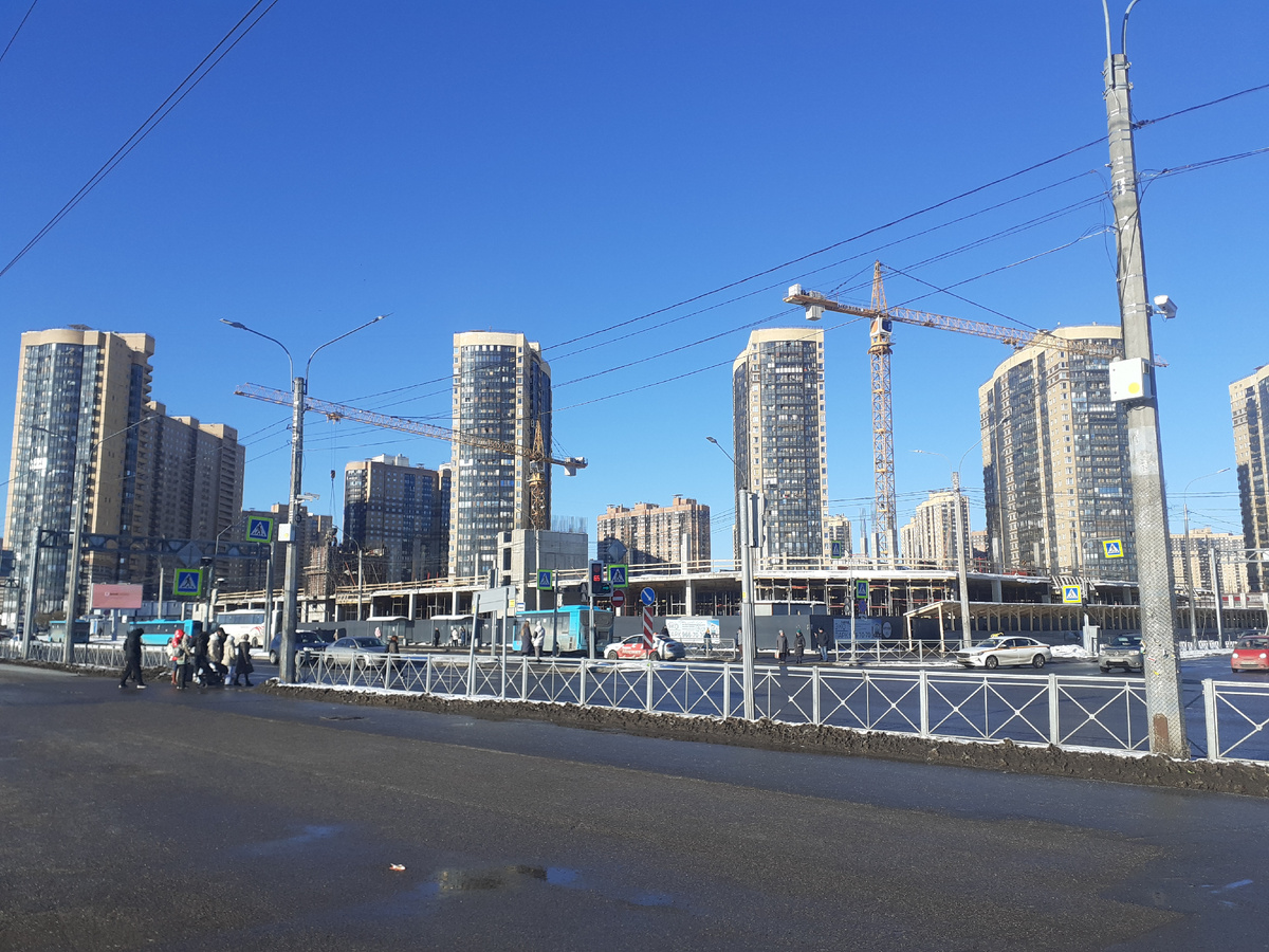 Дома на улице Михаила Дудина. 