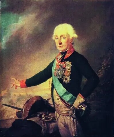Портрет генералиссимуса А. В. Суворова. Худ. И. Крейцингер 1799г.