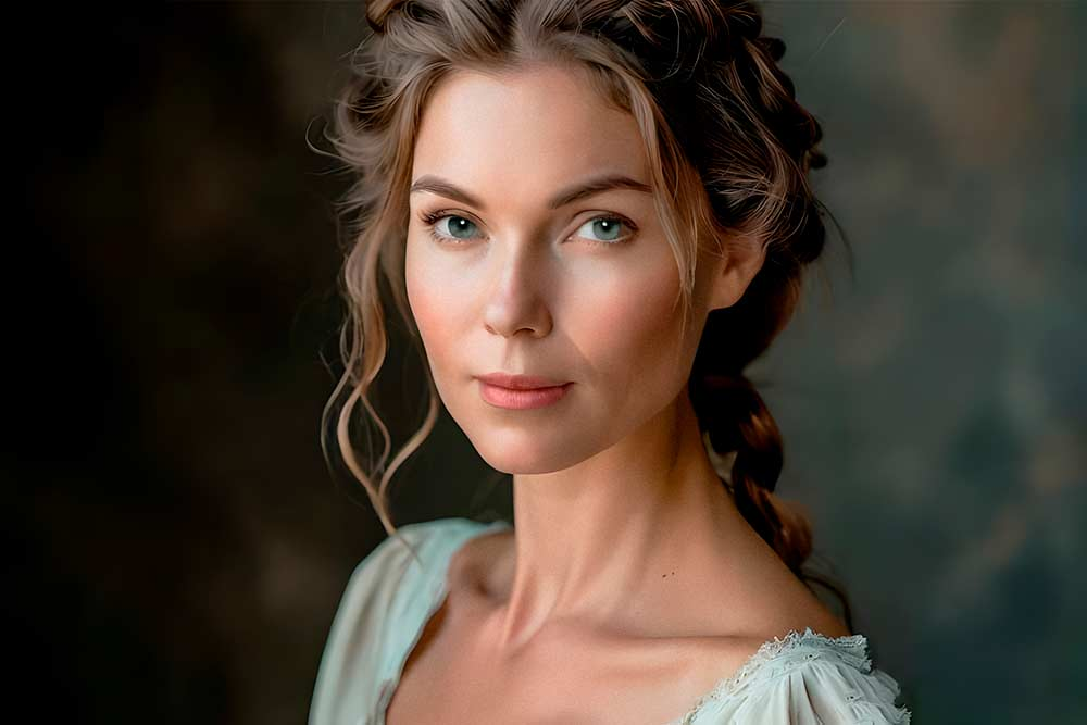 Съемка портрета на занятиях фотошкола IAP