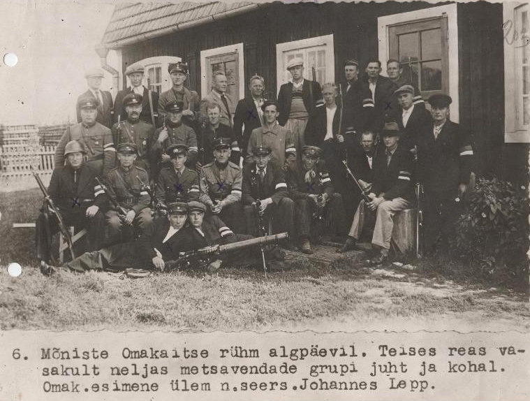 Отряд «Омакайтсе» Йоханнеса Леппа, Мынисте, 1 августа 1941 год