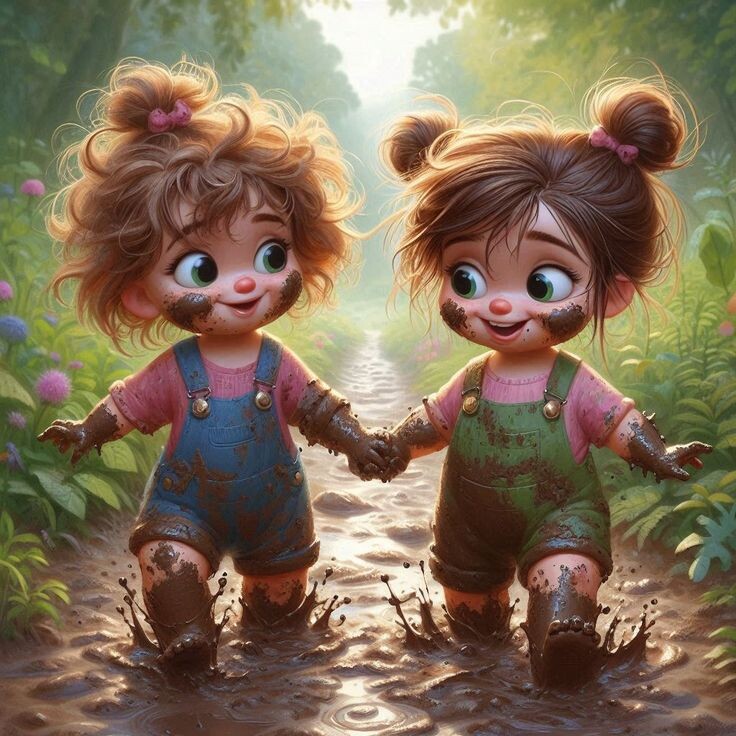 Маша и Ольга - две грязнули